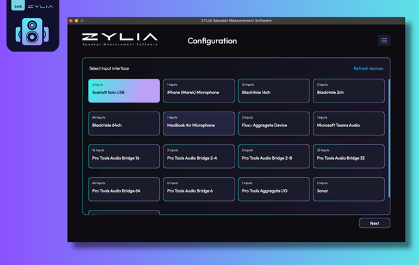 ZYLIA Speaker Measurement Software